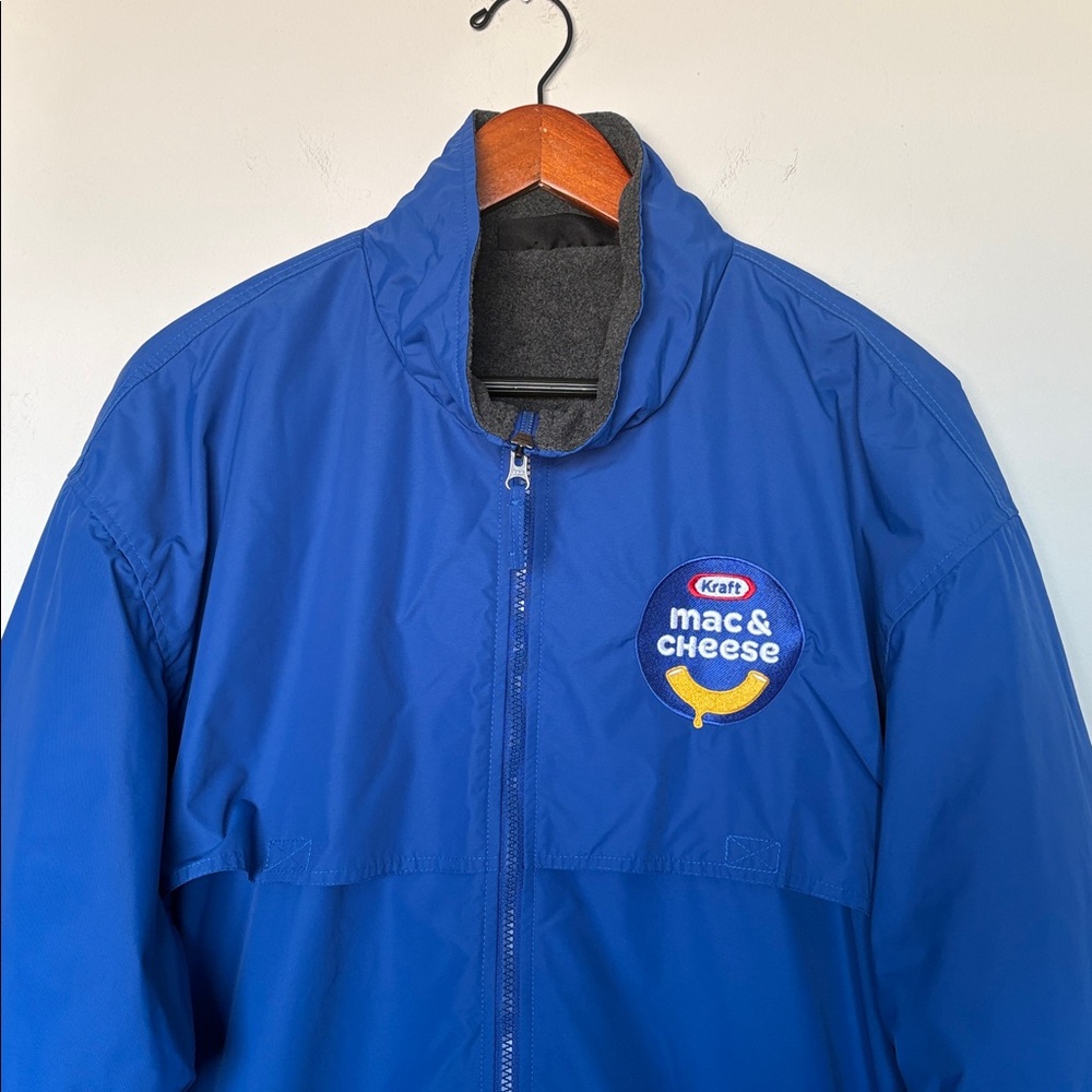 Kraft Mac & Cheese Promo Jacket Men’s XL | Dunbrooke Blue Fleece-Lined Zip Coat - Picture 2 of 10
